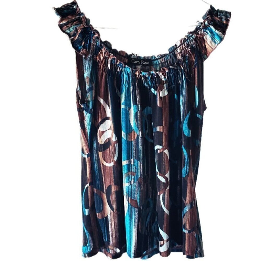 Carol Rose Multi Color Sleeveless Blouse